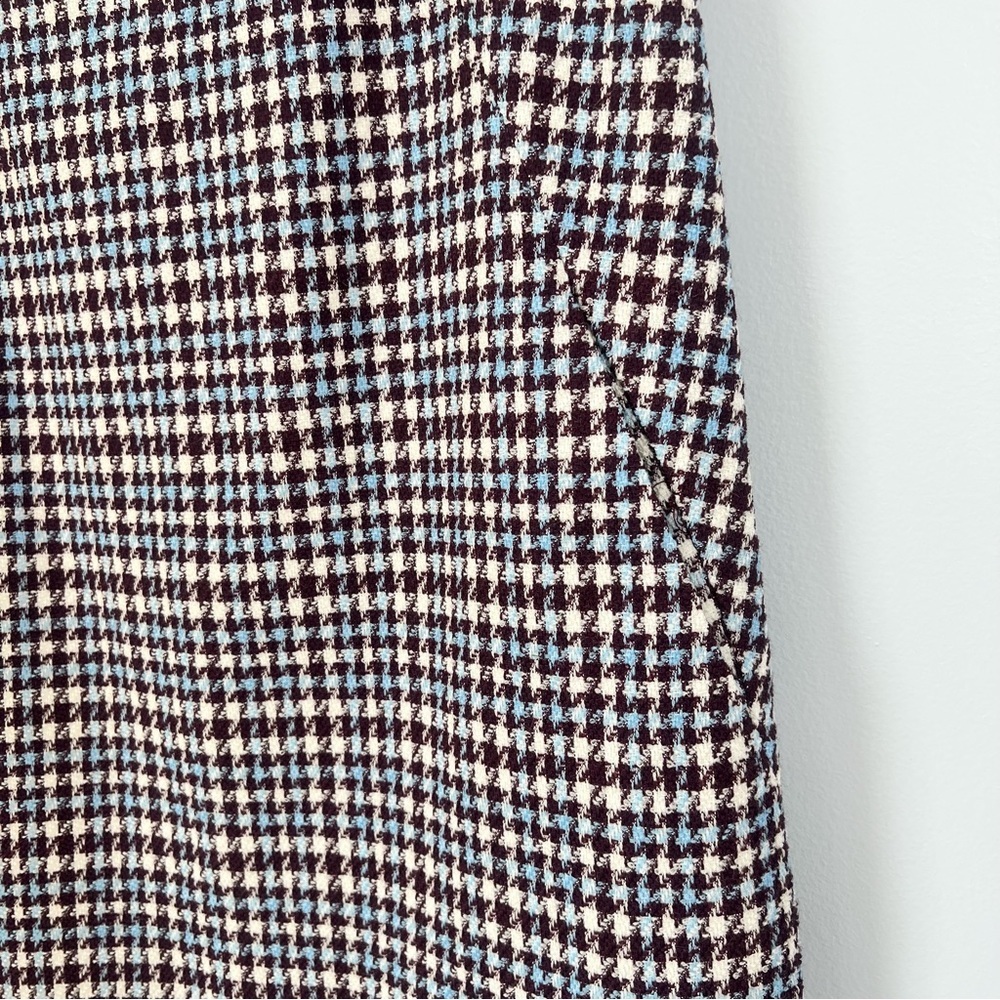 NWT Rebecca Taylor Techy Houndstooth Wool Shift Mini Dress Sheath Sleeveless 2 4 - Picture 9 of 15